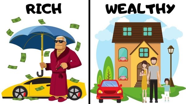 DIFFERENCES BETWEEN THE RICH AND THE WEALTHY