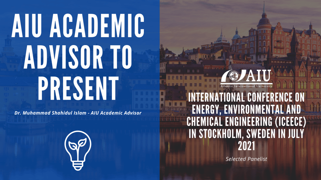 AIU Academic Advisor to present at Engineering and Physical Sciences Research conference. – Atlantic International University