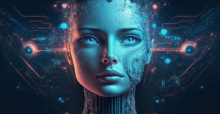 advanced artificial intelligence for the future rise in technological singularity using deep learning algorithms. Generative AI